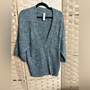 L.A. Blues Charcoal V-Neck Women's Sweater Jacket -Super Soft!!🥰